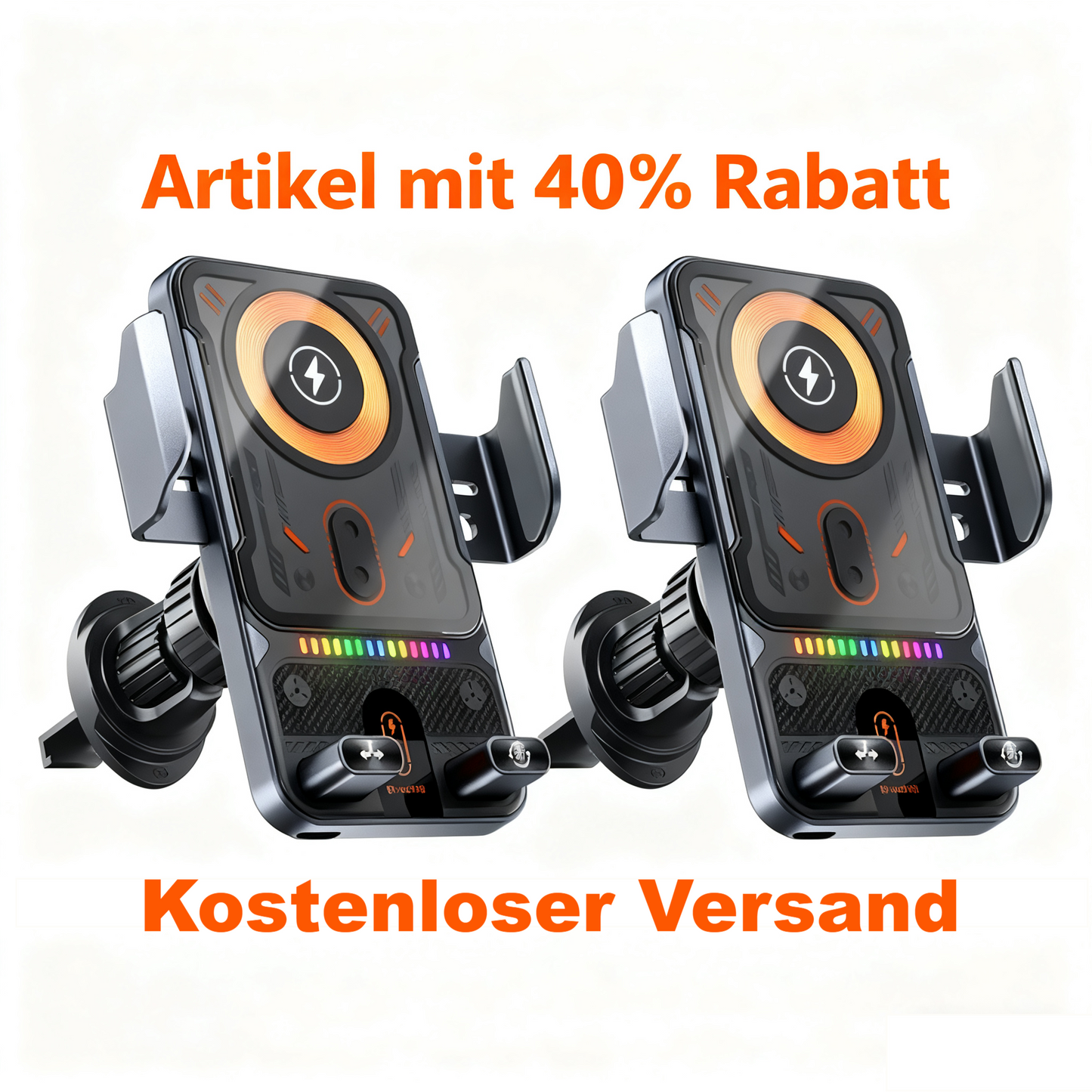 đ±Intelligente 2-in-1 Auto-Drehbare Handyhalterung & Kabelloses LadegerĂ€tâĄ