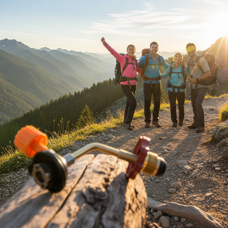 Gasflaschen-Nachfülladapter – Leckagesicher, Universelle Passform & Robustes Reisezubehör