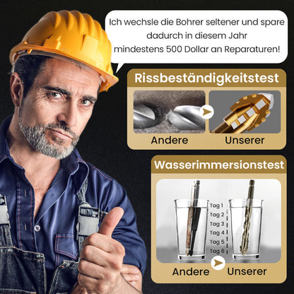 Hochfester Exzenterbohrer-Satz mit 4 Schneiden