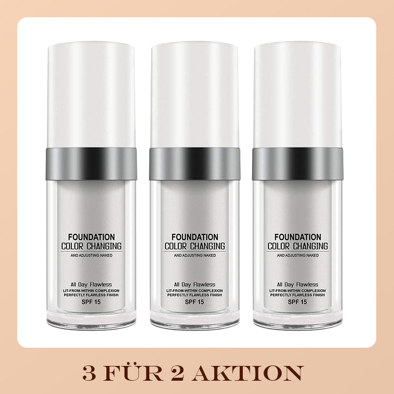 Farbwechselnde Foundation für reife Haut