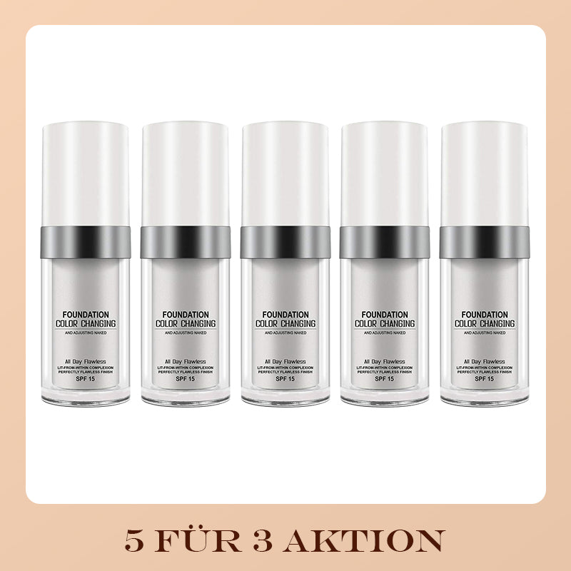 Farbwechselnde Foundation für reife Haut