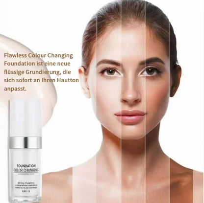 Farbwechselnde Foundation für reife Haut