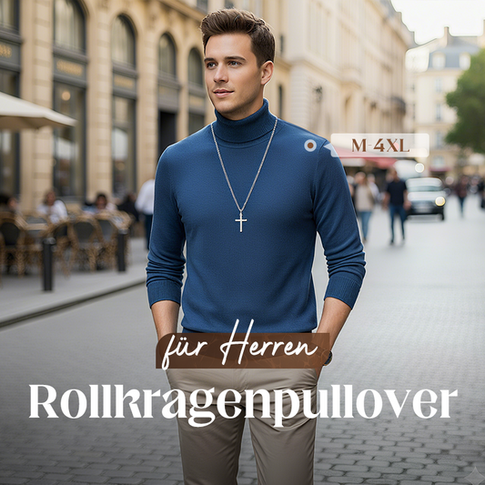 ⏳ Letzter Tag: 50 % auf das gesamte Sortiment!⏰ Premium Kaschmirpulli Herren Einfarbig - Weiches Wohlfühlgarn mit Moderner Passform für Business & Freizeit 👔