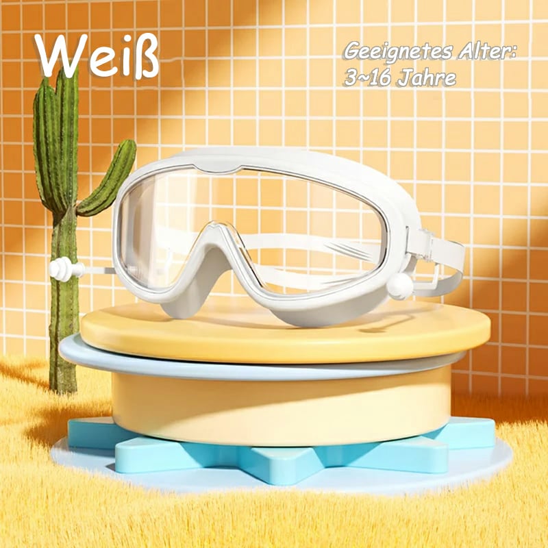HD-Schwimmbrille für Kinder mit großem Rahmen, wasserdicht und anti-beschlagend