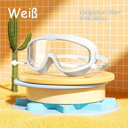 HD-Schwimmbrille für Kinder mit großem Rahmen, wasserdicht und anti-beschlagend