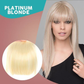 Seamless 3D Clip-In Bangs Hair Extensions