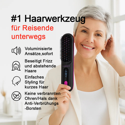 ✨Letzter Tag Sonderpreis €17.99!!💥Kabelloser Keramik-Heiz-Haarglättungskamm💇‍♀️