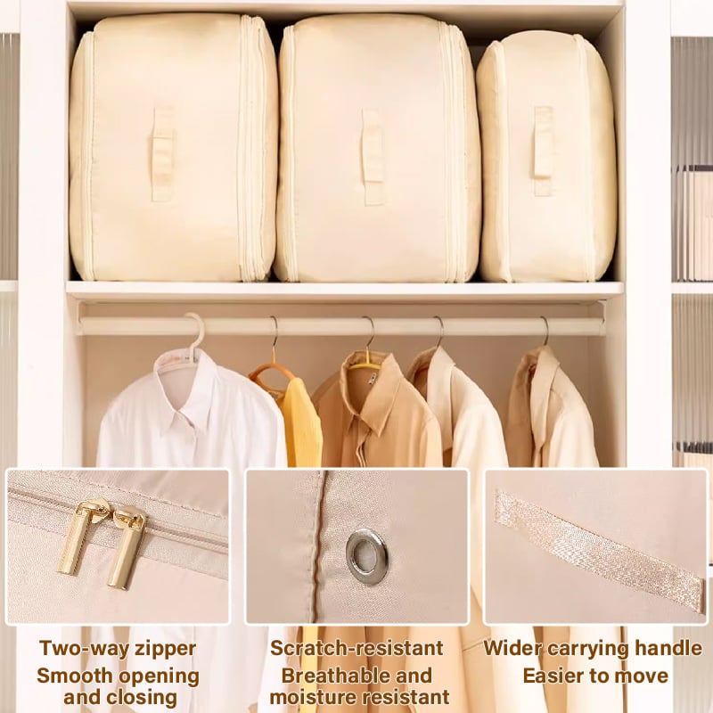 Super platzsparende, selbstkomprimierende Aufbewahrungstasche