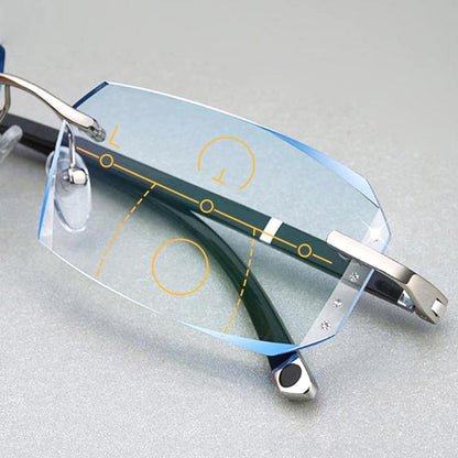 Neue Lesebrille mit Saphirglas und hohem Blaulichtschutz für den doppelten Gebrauch