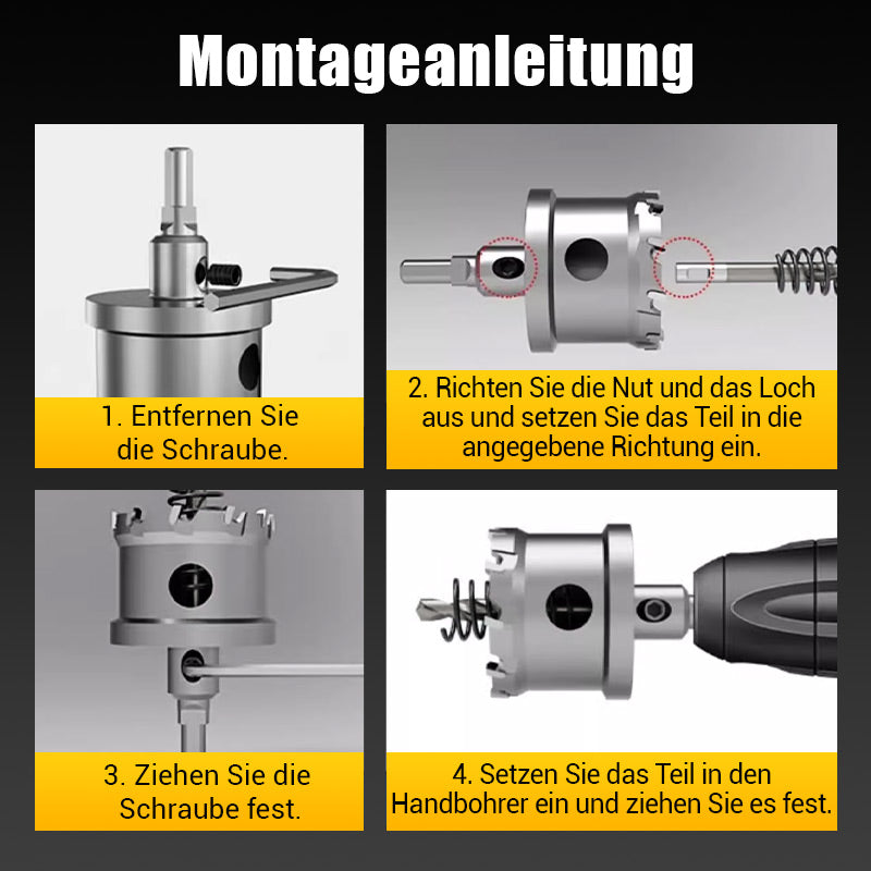 Hartmetall-Lochfräser für Metall