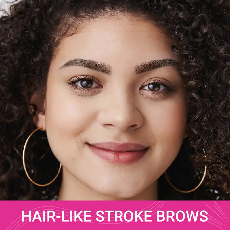 Double-ended Two-pronged Eyebrow Microblading Pencil with Eyebrow Brush