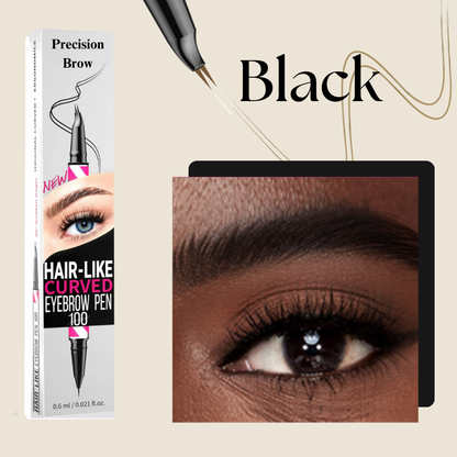 Double-ended Two-pronged Eyebrow Microblading Pencil with Eyebrow Brush