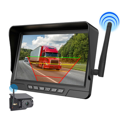 7-Zoll Rückfahrkamera Set mit Monitor – Kabellos für LKW, Bus & Traktor 🚛 Klare Rückansicht