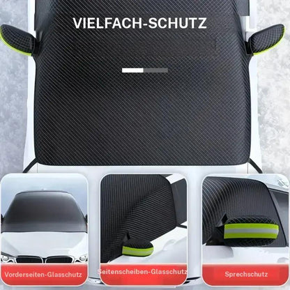 Universelle Windschutzscheiben-Sonnenblende für Autos, magnetische Schneeschutzvorrichtung aus Oxford-Stoff, Frostschutz im Winter, reflektierender Streifen für den Rückspiegel bei Nacht