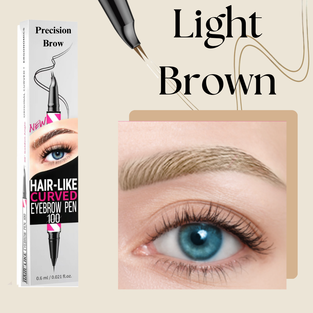 Double-ended Two-pronged Eyebrow Microblading Pencil with Eyebrow Brush