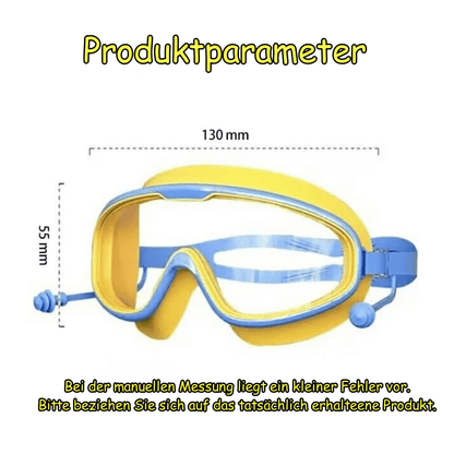 HD-Schwimmbrille für Kinder mit großem Rahmen, wasserdicht und anti-beschlagend