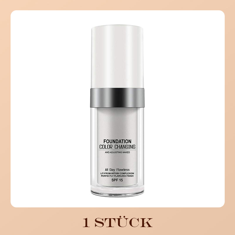 Farbwechselnde Foundation für reife Haut