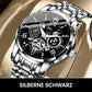Wasserdichte römische skelettierte mechanische Herrenuhr