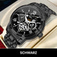 Wasserdichte römische skelettierte mechanische Herrenuhr