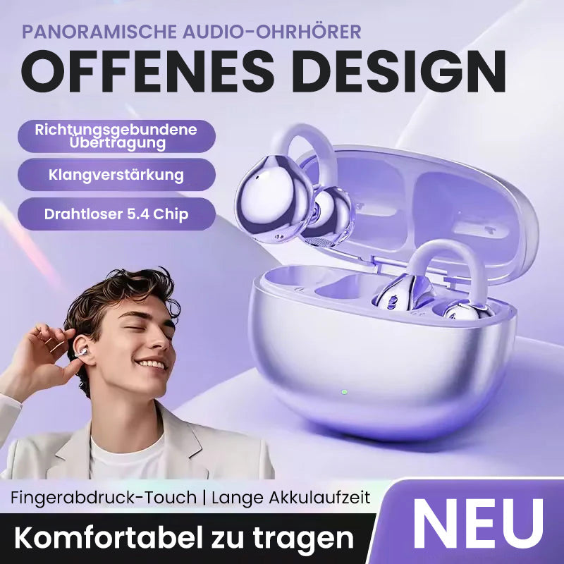 Bluetooth-Kopfhörer mit Ohrclip