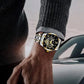 Wasserdichte römische skelettierte mechanische Herrenuhr