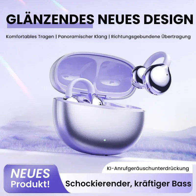 Bluetooth-Kopfhörer mit Ohrclip