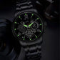 Wasserdichte römische skelettierte mechanische Herrenuhr
