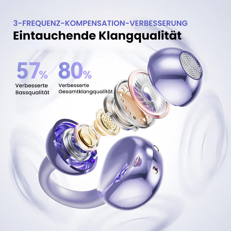 Bluetooth-Kopfhörer mit Ohrclip