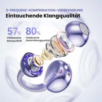 Bluetooth-Kopfhörer mit Ohrclip
