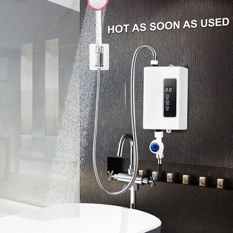 🚀💧【Endlos Warmwasser & Spart 90% Strom】🏠✅ Kompakter Durchlauferhitzer - Intelligente Lösung für sparsame Haushalte!
