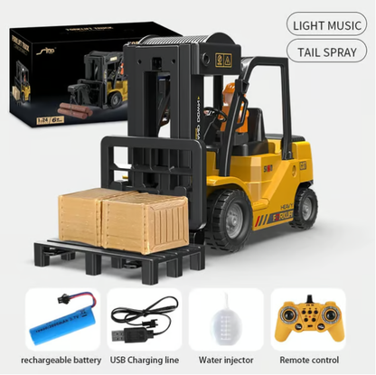 ✨🎅Weihnachtsangebote – Nur für kurze Zeit!⏰🚜1:64 Scale Mini Remote-Controlled Construction Vehicle
