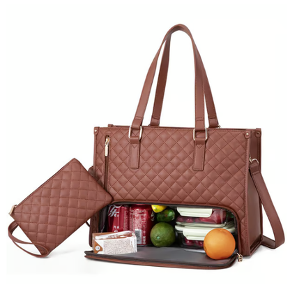 🔥3 in 1 Lunch Tote Bag für Frauen🎁Gratis passende Geldbörse⏰Lösen Sie Ihr Taschenproblem