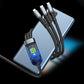 3-in-1 100W Transparentes Schnellladekabel