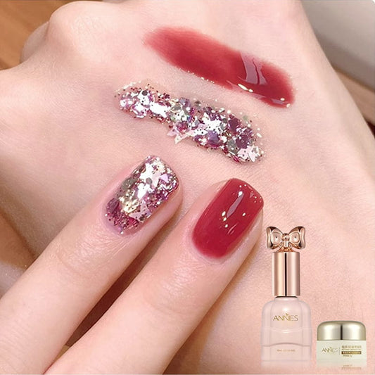 Fashion Glitter Dual-Color Nail Polish Combo Set