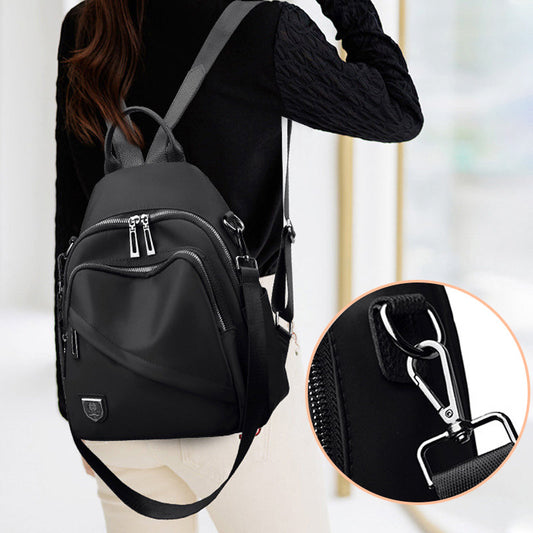 Women’s Trendy Casual Black Backpack with Adjustable Straps