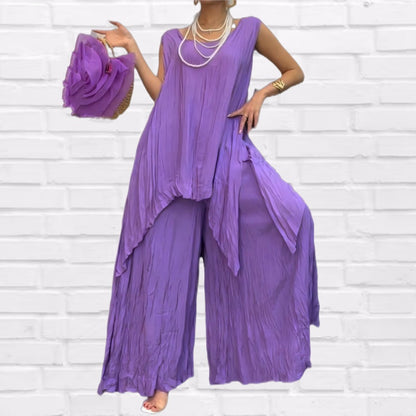 Women's Fashion Purple 2-Piece Set