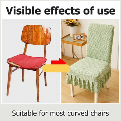 🔥 50% RABATT! 💺 ESSZIMMERSTUHL-BEZUGSSET -  Hochwertiges Polyester, Einfache Montage in 5 Farben 🛋️✨