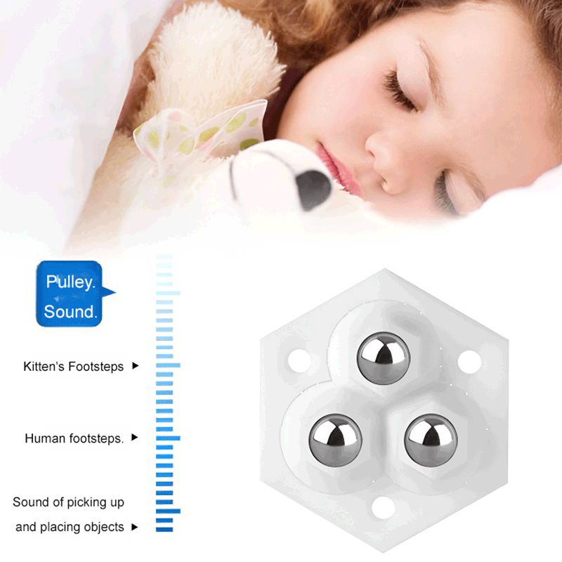 Neues selbstklebendes Universalrad, 360°-Doppelkugel ohne Schlag, verschleißfest, tragend, geräuschlose kleine Riemenscheibe