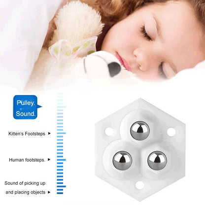 Neues selbstklebendes Universalrad, 360°-Doppelkugel ohne Schlag, verschleißfest, tragend, geräuschlose kleine Riemenscheibe