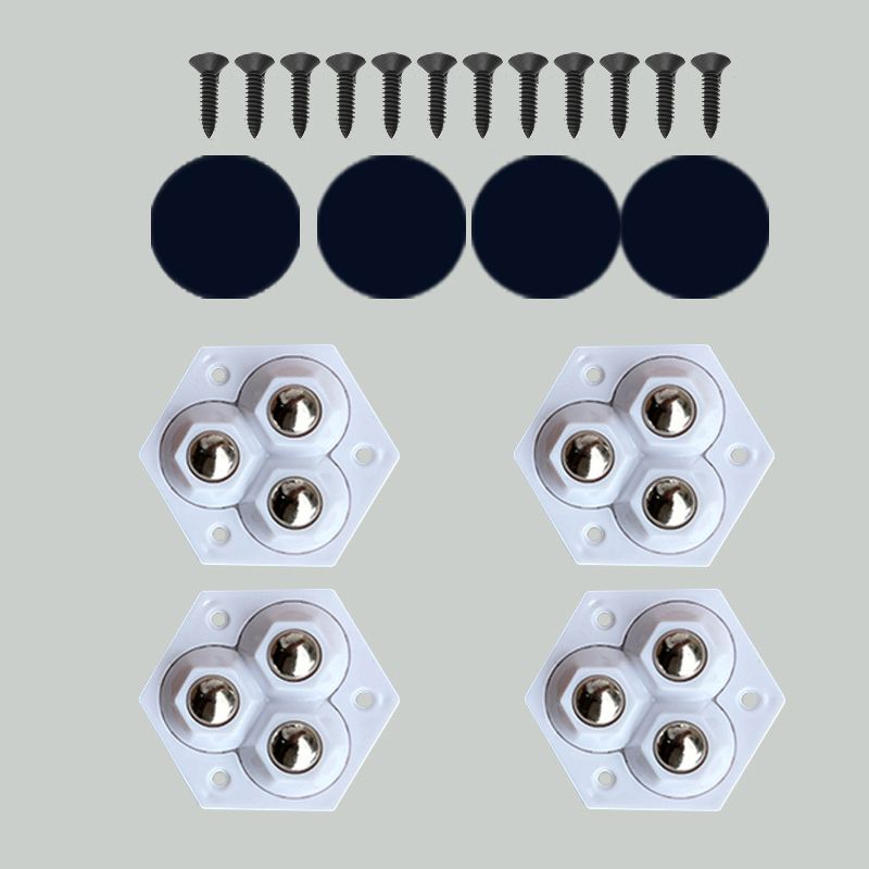 Neues selbstklebendes Universalrad, 360°-Doppelkugel ohne Schlag, verschleißfest, tragend, geräuschlose kleine Riemenscheibe