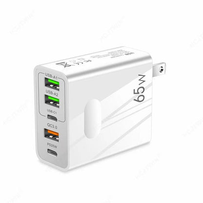 65W Schnellladegerät mit mehreren Anschlüssen