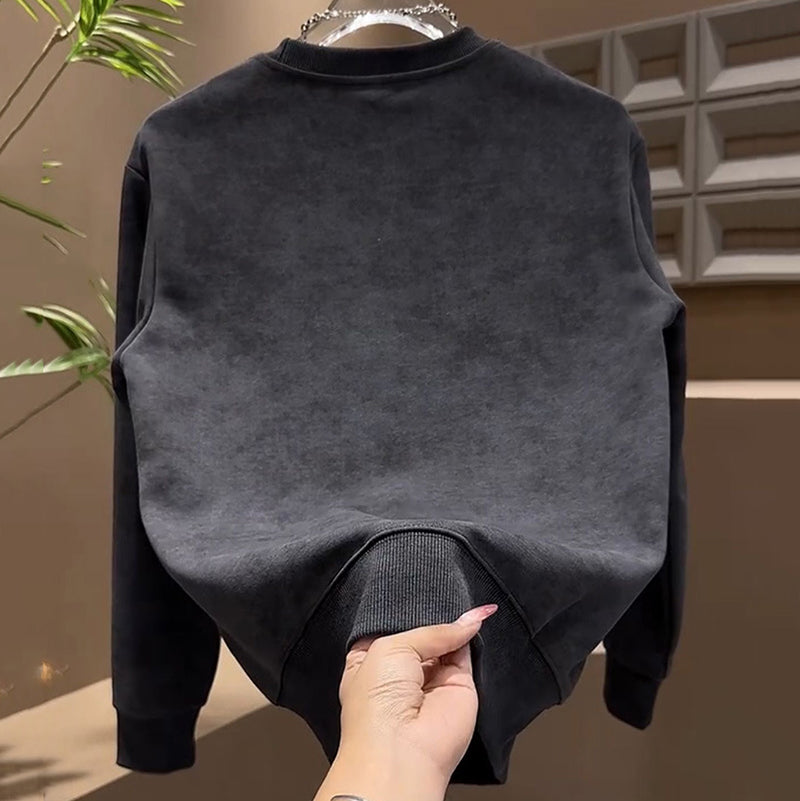 Lässiges Rundhals-Sweatshirt für Herren