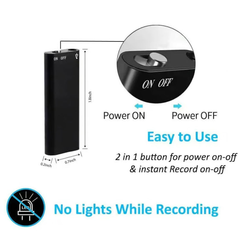 ✨🎅Weihnachtsangebote – Nur für kurze Zeit!⏰Mini Digital Audio Voice Recorder Pen Dictaphone