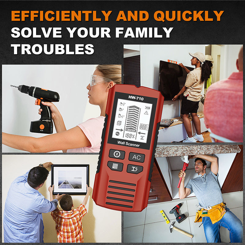 Multifunktionaler Handheld Metall und Wand Detektor