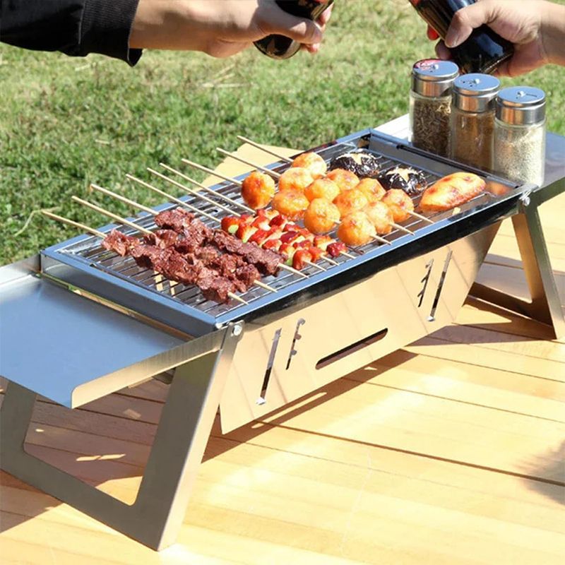 Edelstahl Klappgrill für den Außenbereich