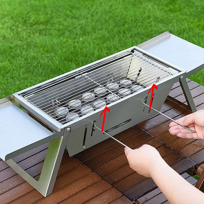 Edelstahl Klappgrill für den Außenbereich