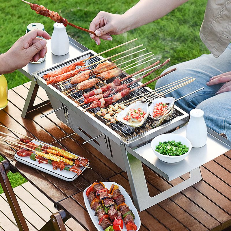 Edelstahl Klappgrill für den Außenbereich