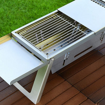Edelstahl Klappgrill für den Außenbereich