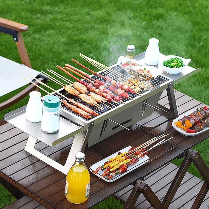 Edelstahl Klappgrill für den Außenbereich