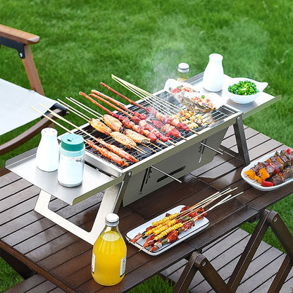 Edelstahl Klappgrill für den Außenbereich
